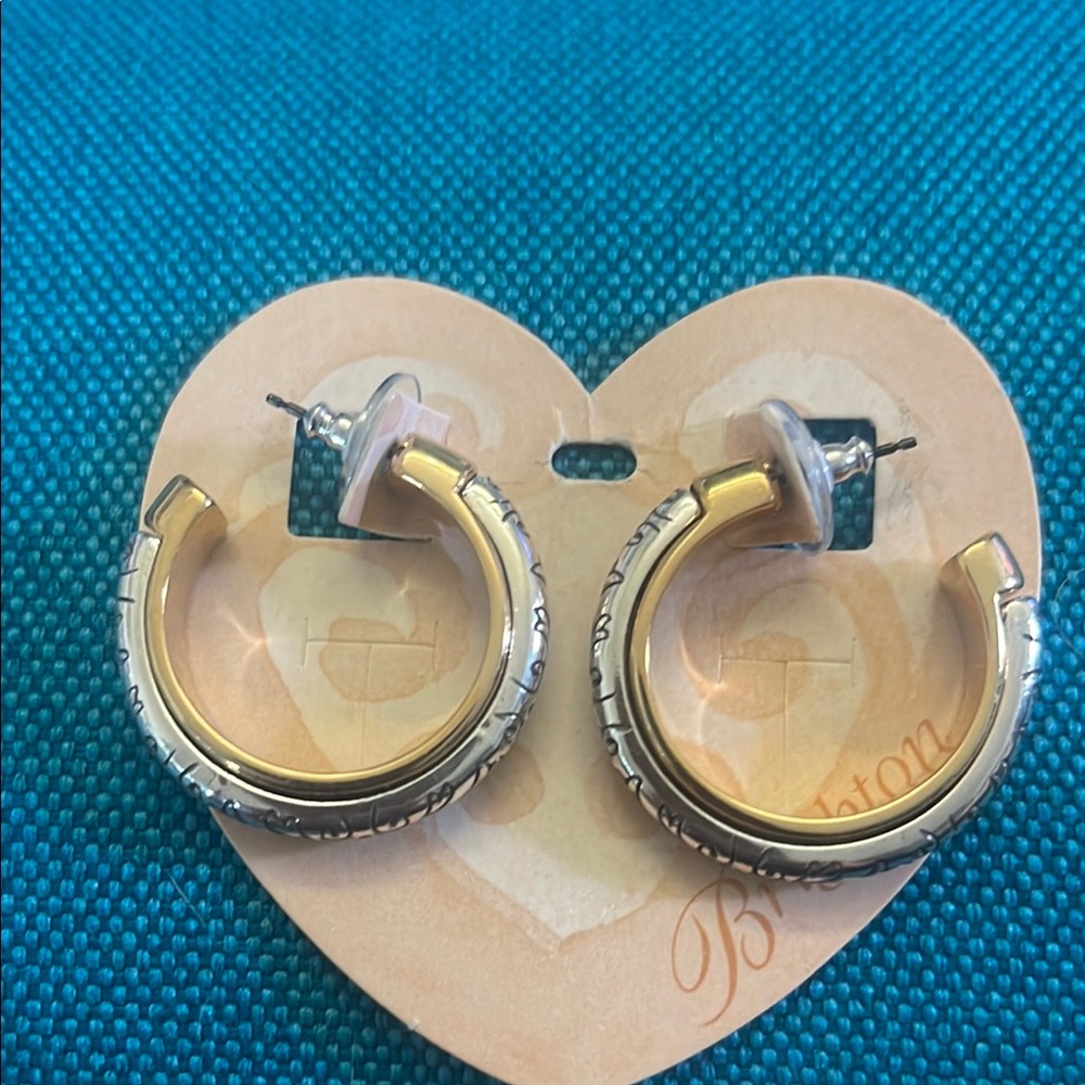 Brighton Gold and Silver Hoop Earrings